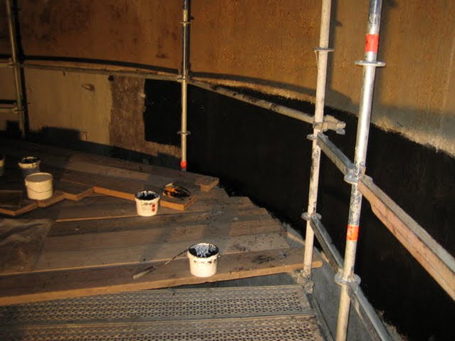 Section of silo coated in Belzona 4351