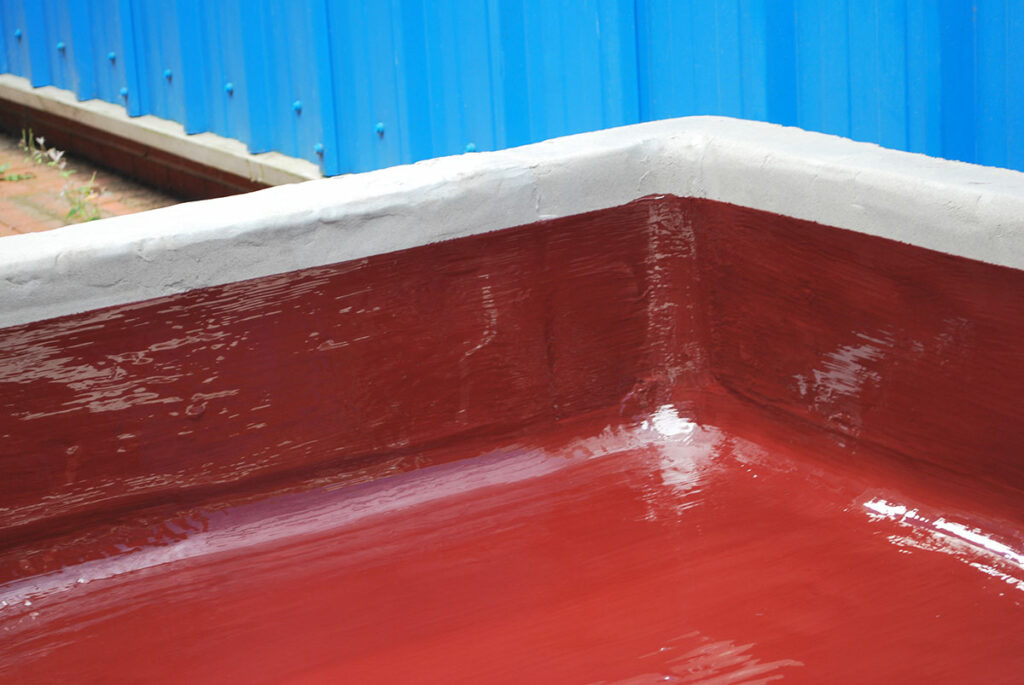 The second coat Belzona 4361 applied