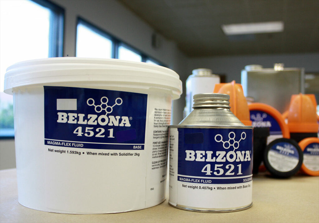 Belzona 4521 (Magma-Flex Fluid) packaging