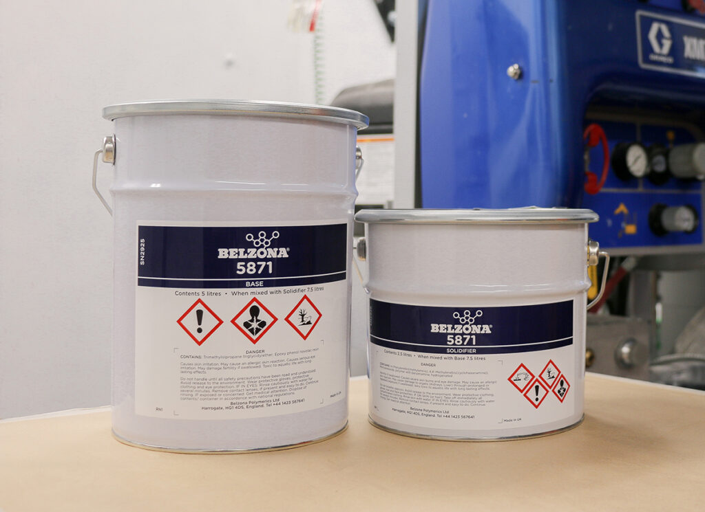 Large units ideal for plural spray application