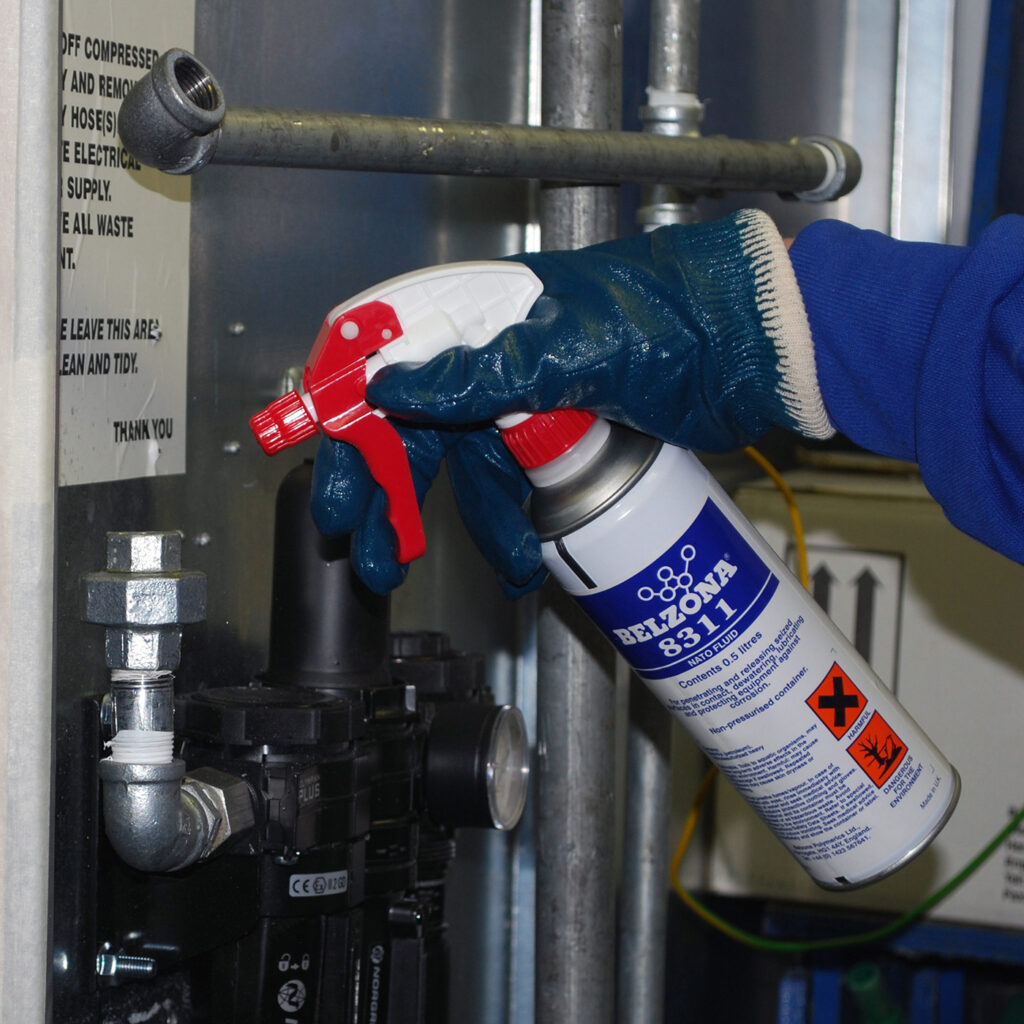 Releasing seized components such as nuts and bolts