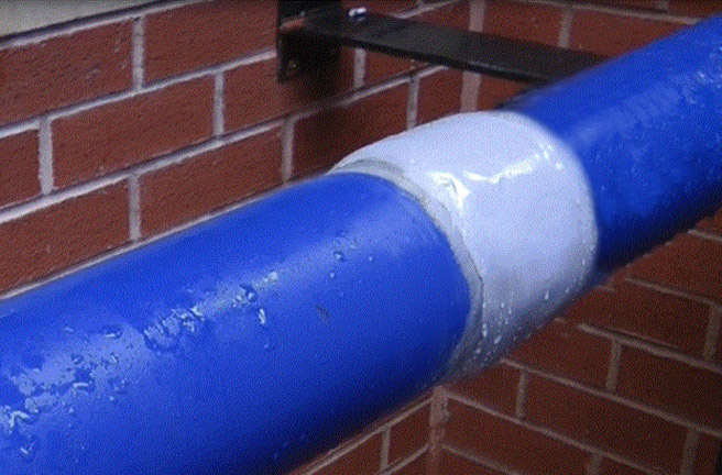Permanent leak repair completed