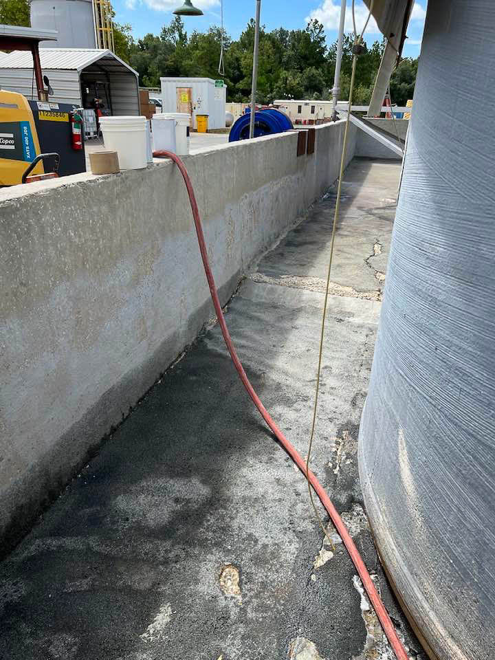 Chemical-Resistant Sealing of Secondary Containment Area