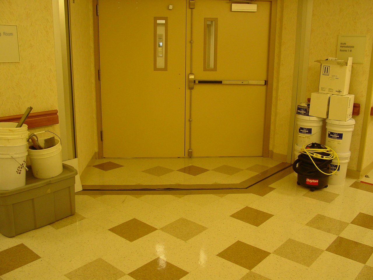 Belzona smoothride Hospital Expansion joint 21 years and in perfect condition